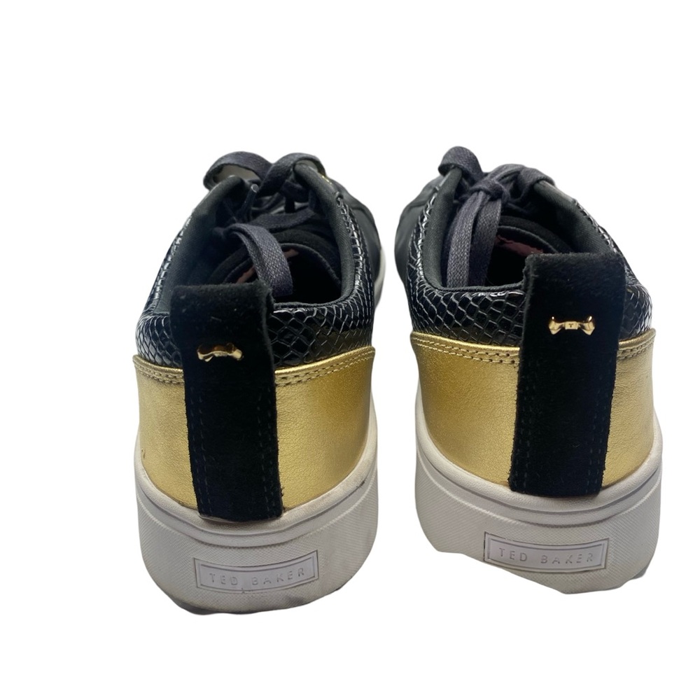 Ted Baker Black and Gold sneakers woman’s size 9 - Picture 7 of 12
